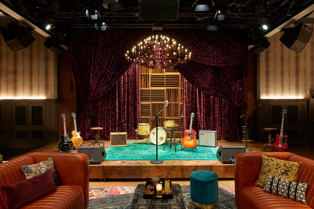 View of the stage at the Analog